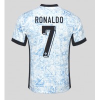 Camisa de Futebol Portugal Cristiano Ronaldo #7 Equipamento Secundário Europeu 2024 Manga Curta